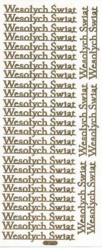 STICKERSY Naklejki Napis Wesołych Świąt 187