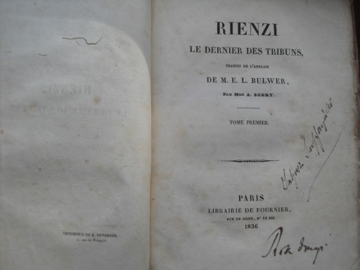 RIENZI 1836 LE DERNIER DES TRIBUN OSTATNI Z TRYBUN