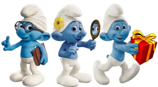 Smurfs 3D набор из 3 смурфиков