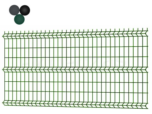 Панель для забора 153 х 250 см, цветная, проволока 4 мм.