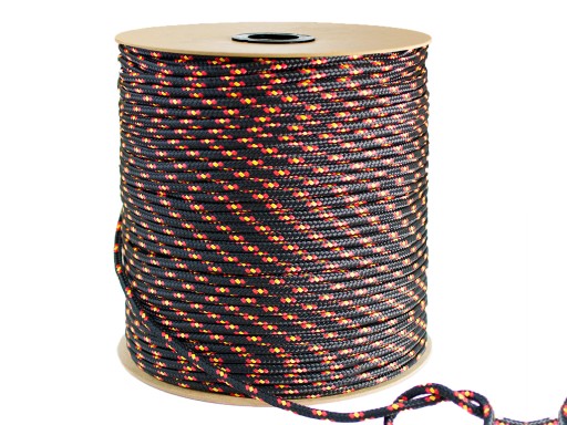 POLYPROPYLENE ROPE сверхпрочный универсальный 4 мм черный канат 100 м