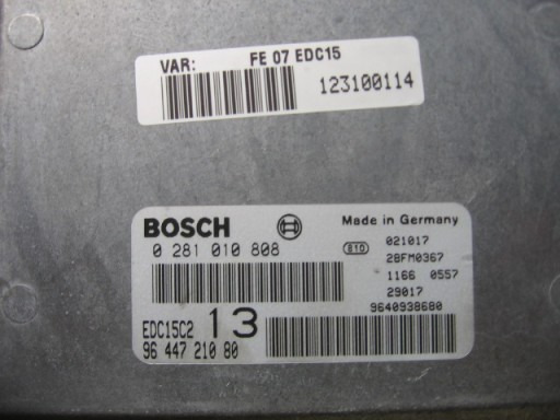 Компьютер Bosch 0281010808 — Citroen C5 2.0Hdi; 02