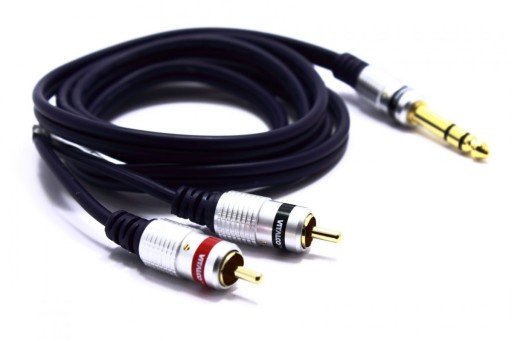 КАБЕЛЬ JACK 6.3 STEREO 2x RCA VITALCO 10 м MK82