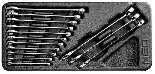 NEO WKŁAD KLUCZE PŁASKO OCZKOWE 6-19 MM 84-234