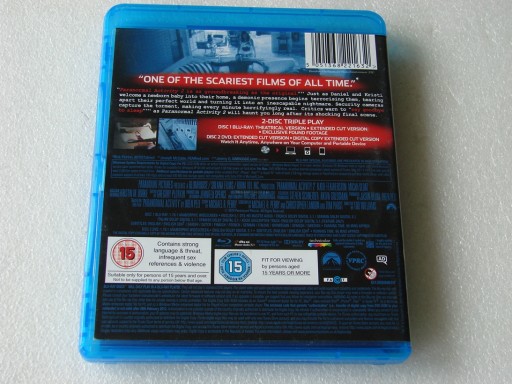 ПАРАНОРМАЛЬНАЯ АКТИВНОСТЬ 2 BLU-RAY TRIPLE PLAY UK BDB