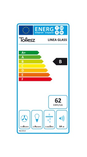 ВСТРАИВАЕМАЯ КУХОННАЯ ВЫТЯЖКА TOFLESK LINEA GLASS BLACK 90 + ПУЛЬТ ДИСТАНЦИОННОГО УПРАВЛЕНИЯ