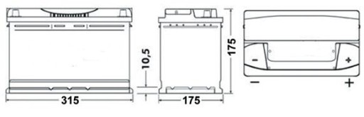 Аккумулятор VOLTMASTER 12 В 80 Ач 700 А P+