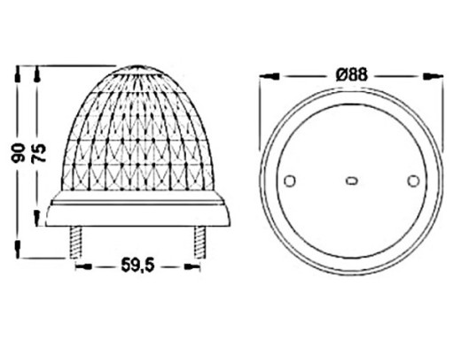 Светодиодная лампа петух 12 SMD 2835 12В 24В оранжевый