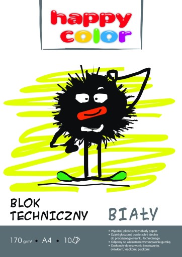 Техблок Happy Color А4 170г 10к белый