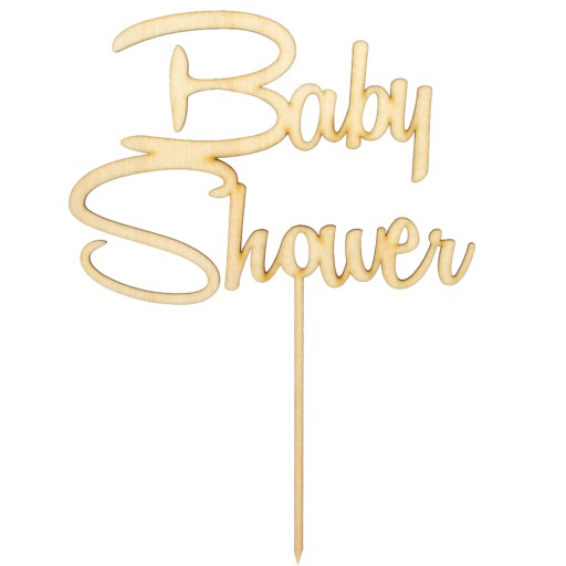 Фанерный топпер для торта Baby Shower