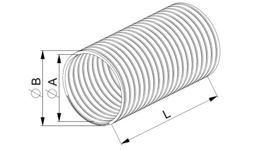 АЛЮМИНИЕВАЯ ТРУБА AWENTA FLEX SPIRO FI 90 1м