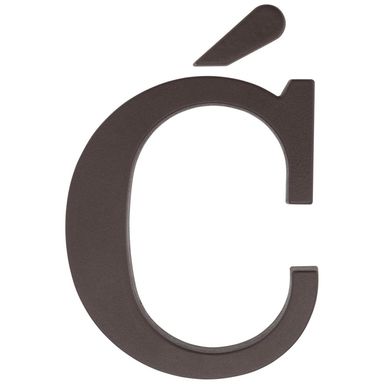 Письма для списка обозначения здания дома бронза - ć