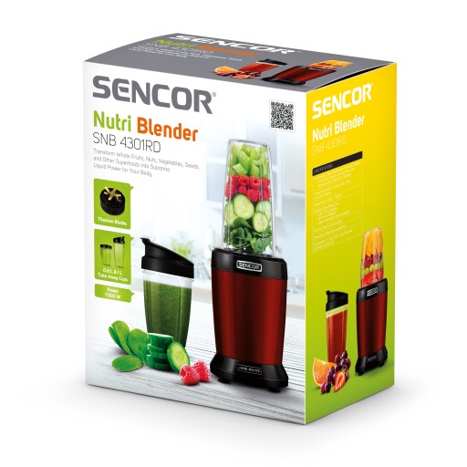 Блендер Nutri Smoothie Sencor SNB4301RD 1000 Вт HIT