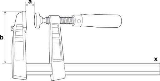 Струбцина Bessey TG 200/100 чугунная столярная винтовая