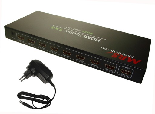 ROZGAŁĘŹNIK SPLITTER HDMI 1x8 MRS 4K 1.4