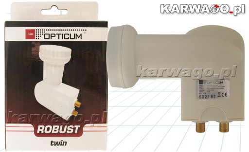 Konwerter OPTICUM TWIN (R), 1 satelita, 2 tunery