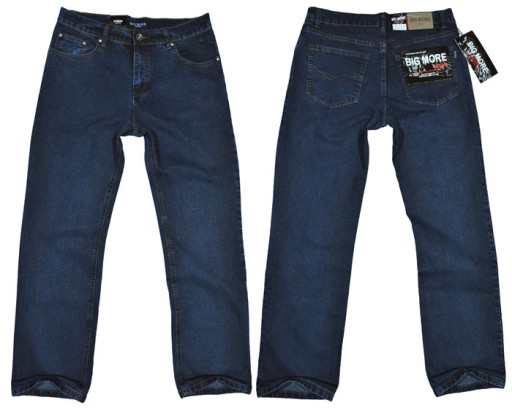 Spodnie męskie dżinsowe jeans Big More BM002 L32 pas 106 cm 43/32