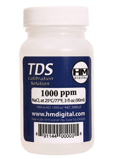 Жидкость HM-Digital 1000 ppm для калибровки TDS EC