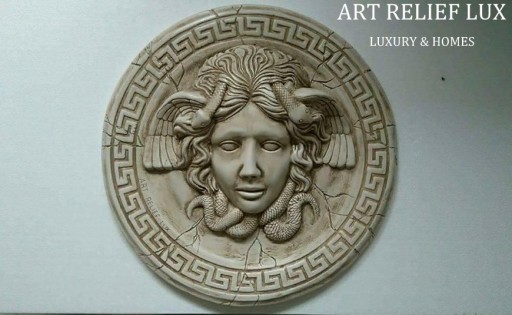 РЕЛЬЕФ VERSACE MEDUSA СТЮКТУИРУЮЩАЯ ШТУКАТУРКА РОЗЕТКА