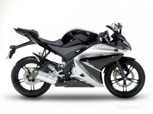 Наклейка Yamaha YZF R125 шпон 2008 черный