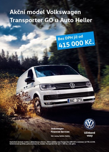 Volkswagen Vw Transporter Go prospekt m 2019 Чехия