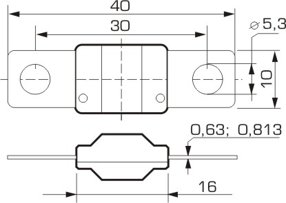 АВТОМОБИЛЬНЫЙ ПРЕДОХРАНИТЕЛЬ MIDIVAL MIDI VAL 40A