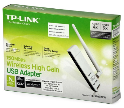 USB-СЕТЕВАЯ КАРТА TP-Link WI-FI TL-WN722N LiveBOX