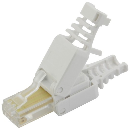 Модульная вилка RJ45 8p8c самоблокирующаяся кат.5e