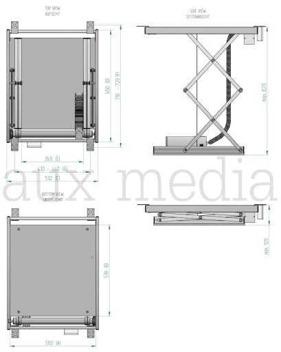 Подъемник для проектора AUX MEDIA Compact PLUS