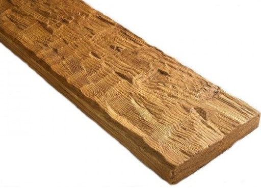 Rustic Carved Board, доска декоративная 260х13х3 см - белый