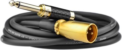 Kabel przewód 6,3 Jack mono - XLR męski Klotz 3m