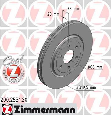 ZIMMERMANN DISCS P NAVARA D40 Pathfinder R51 320м