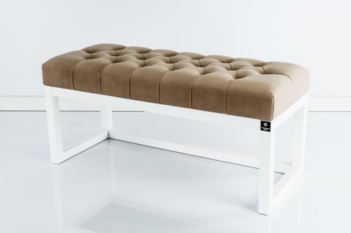 75 Producent Ławka Pikowana Cappuccino EMRA WOOD