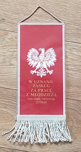 Вымпел ПОЛЬСКОЙ БОКСОВОЙ АССОЦИАЦИИ СВИДНИК 1981 г.