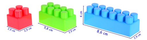 Klocki plastikowe RÓŻ DZIEWCZYNKI konstrukcyjne cegły kostki 400el PL 25769
