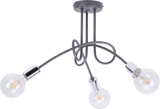 LOFT WISZĄCA LAMPA EDISON INDUSTRIAL chrom LED