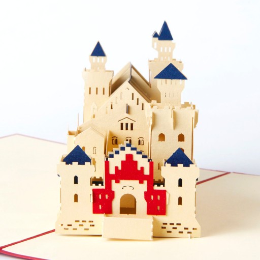 Замок Нойшванштайн, 3D-карта, сувенирный подарок