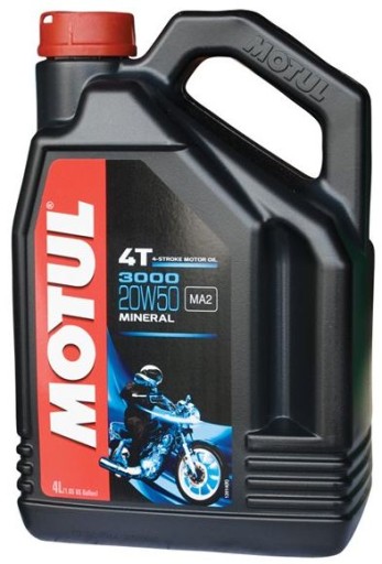 MOTUL OIL 20W-50 3000 4T 4L Минеральное моторное масло Motul 3000 4T 4 л