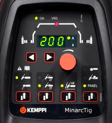 Сварочный аппарат KEMPPI Minarctig EVO 200, инверторный цилиндр, переходник, держатель TX, 8 м