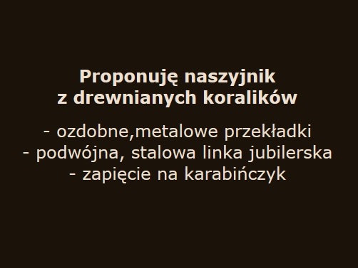 Размеры МУЖСКОГО ОЖЕРЕЛЬЯ С БУСАМИ [N333]