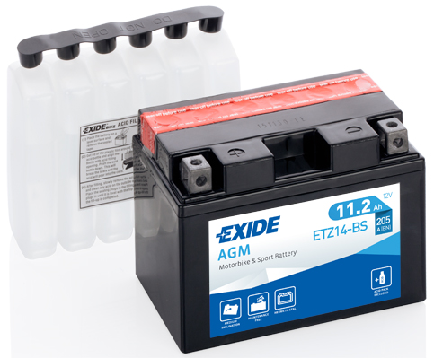 Мотоциклетный аккумулятор Exide ETZ14-BS, YTZ14-BS