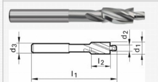 M6 d=11/6,40 POGŁĘBIACZ WALCOWO CZOŁOWY POD M6 Fenes