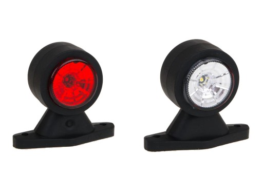 Lampa FRISTOM FT-009A LED biały czerwony obrysowa gumowe ramie