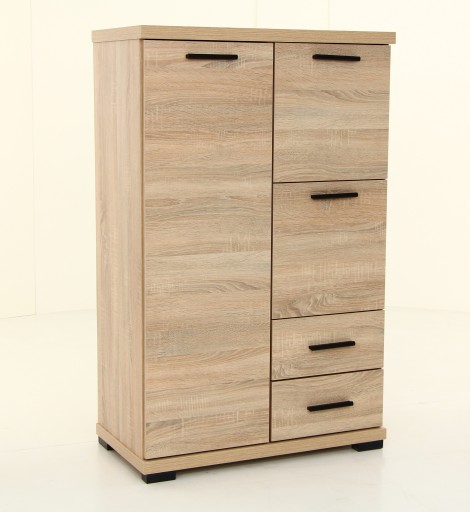 Komoda C16B Duża szafka biała, sonoma, truflowa, elegancka