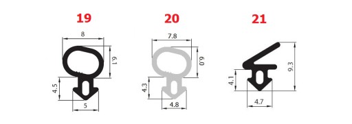 Уплотнители оконные VEKA S-835x