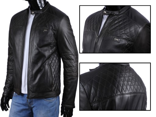Мужская зимняя кожаная куртка DORJAN PDR450 S