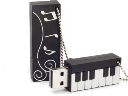 USB-ПЕРЕДНИК 16 ГБ ОРГАНИЧЕСКАЯ КЛАВИАТУРА МУЗЫКА + БРЕЛОК