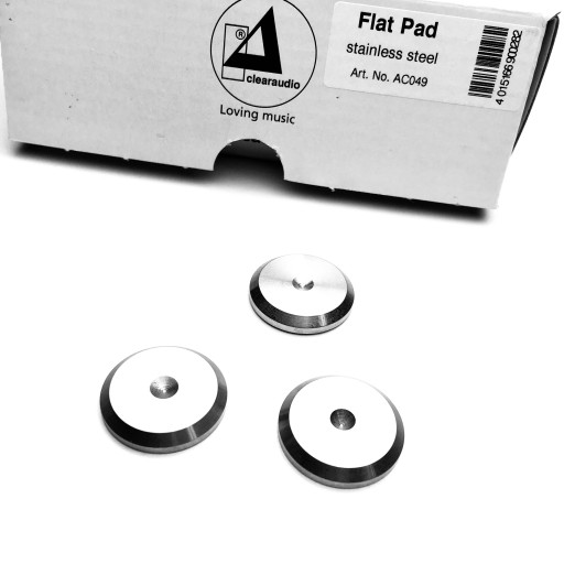 CLEARAUDIO Flat Pad СТАЛЬНЫЕ шипованные подушечки, 3 шт.