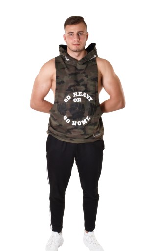Tank Top z kapturem Legalna Sztanga moro S gym