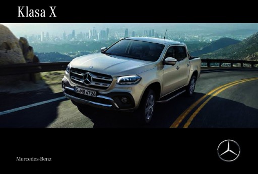 Брошюра Mercedes X-Class, модель 2018, польский язык